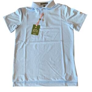 Southern Point Co. NWT Powder Blue/River Blue Boys Polo Size medium